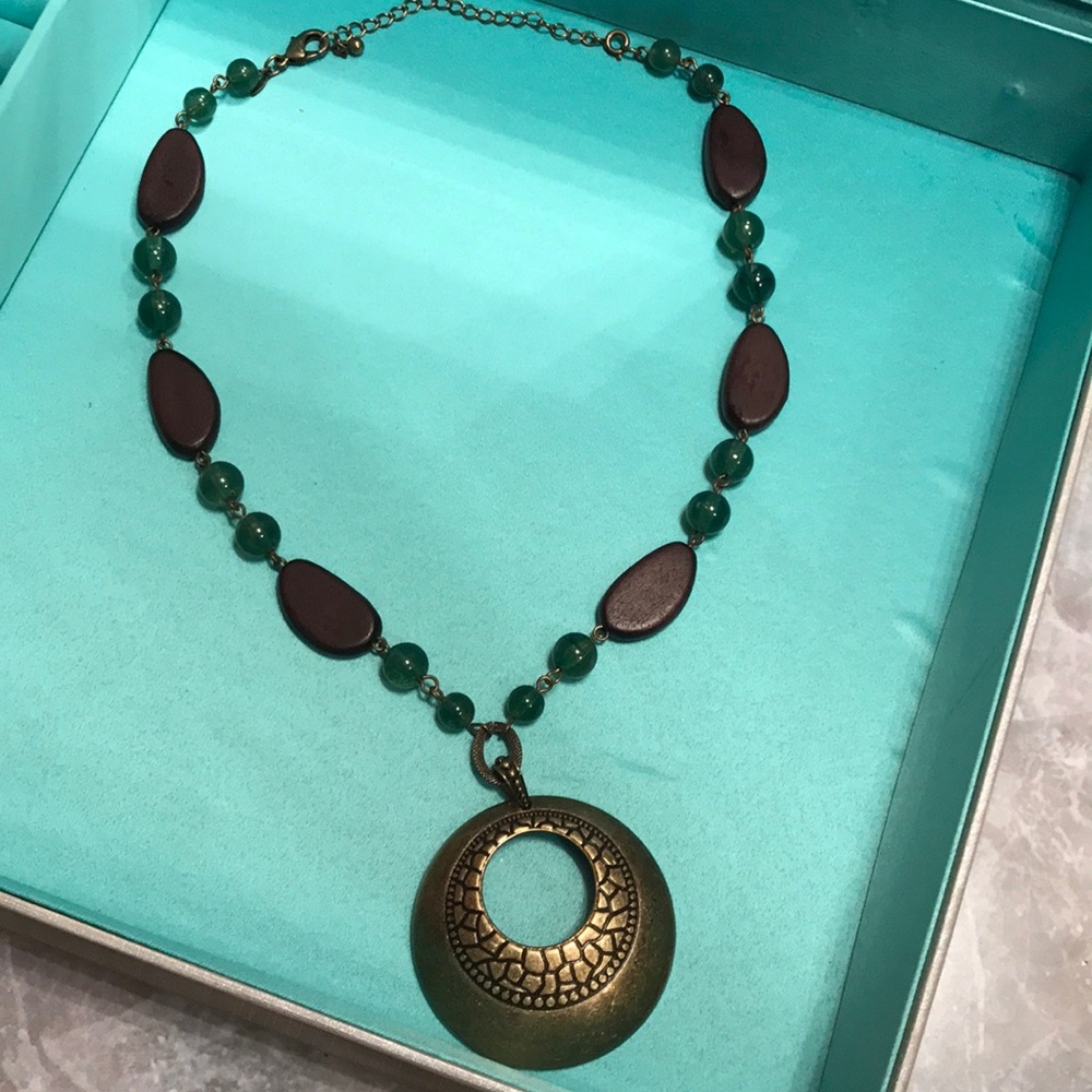 Green and Brown Necklace